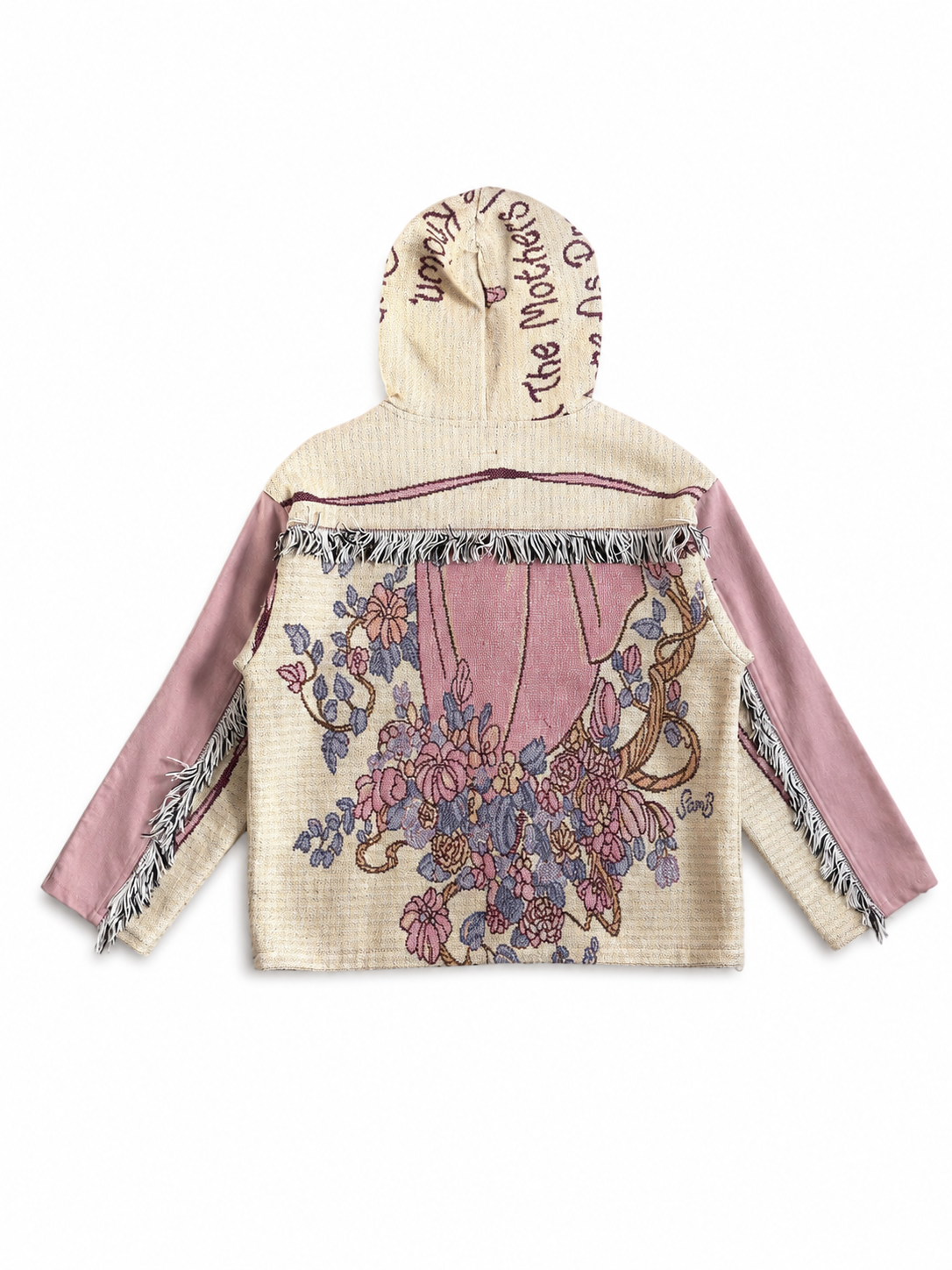 WOVENTAPESTRY ZIP-UP HOODIE