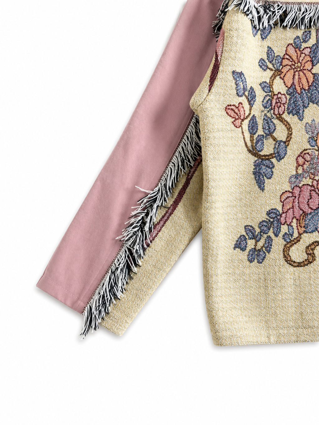 WOVENTAPESTRY ZIP-UP HOODIE