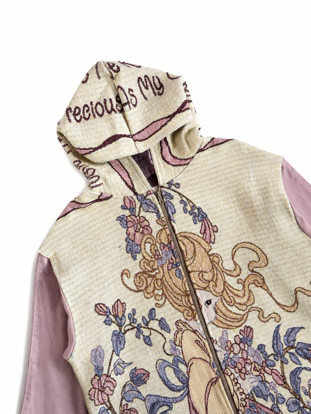 WOVENTAPESTRY ZIP-UP HOODIE