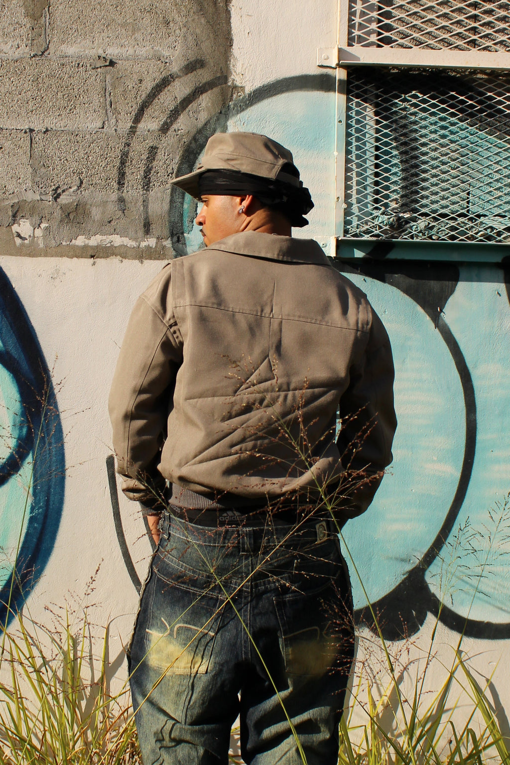 OLIVE / BOMBER JACKET/BOXY FIT